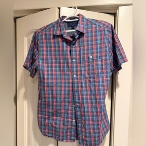 Casual Plaid Button-Down Shirt for Men